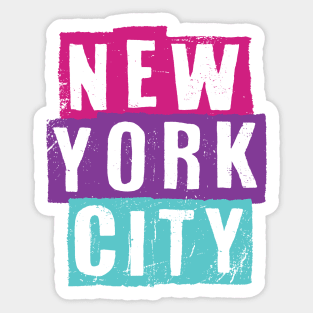 New York City - Vintage Look Text Sticker